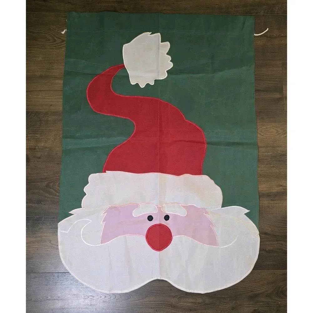 Santa Claus Face‎ Christmas House Flag Banner 28x40 Nylon Garden